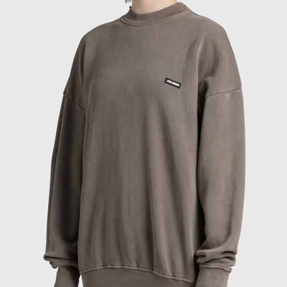 Joah Brown Classic Crew Pullover in Peppercorn NWT - Picture 4 of 4